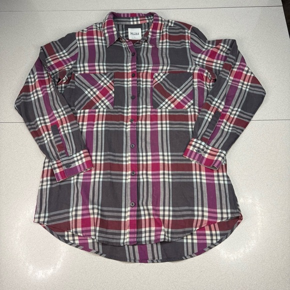 Mudd Tops - Mudd Multicolor Plaid Button Down Shirt
